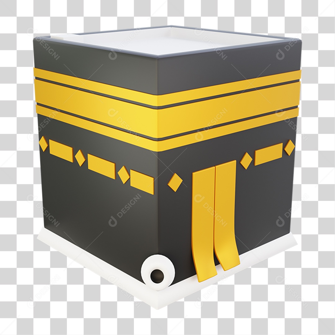 Elemento 3D Personagem Islâmico para Composição PNG Transparente