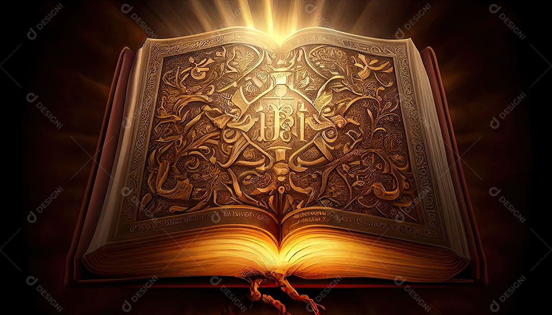 Bíblia do livro, sexta-feira santa, quarta-feira de cinzas, cruz, deus, jesus, mensagem iluminada da bandeira do livro antigo da bíblia sagrada brilhante