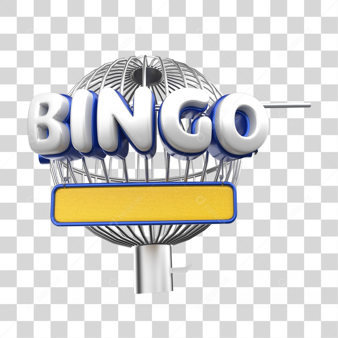 Bingo Selo 3D Para Composição PNG Transparente