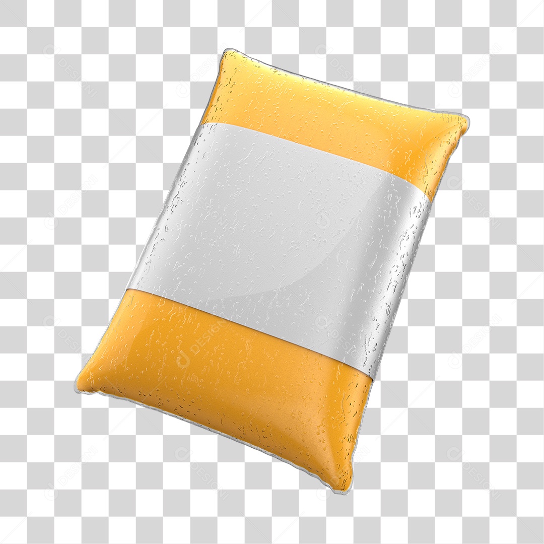 Pacote Laranja De Polpa de Fruta Elemento 3D Para Composição PNG Transparente