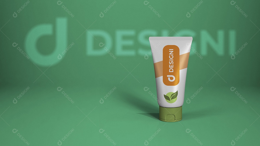 Mockup De Bisnaga De Creme Designi PSD Editável