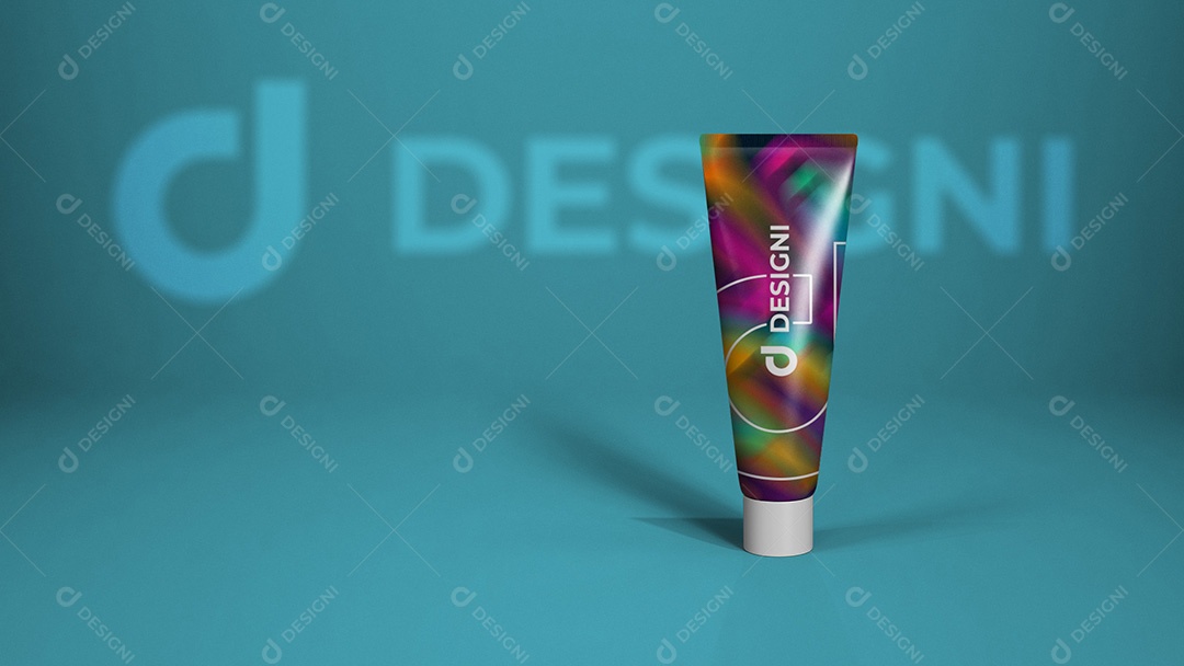 Mockup De Bisnaga De Creme Designi PSD Editável