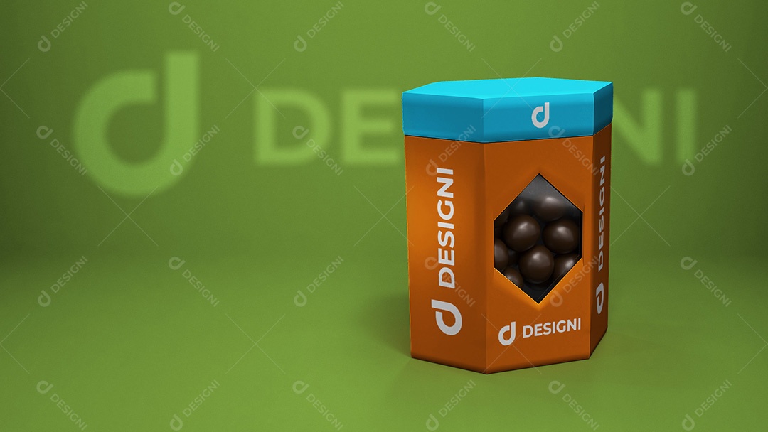 Mockup De Caixa De Chocolate Designi PSD Editável