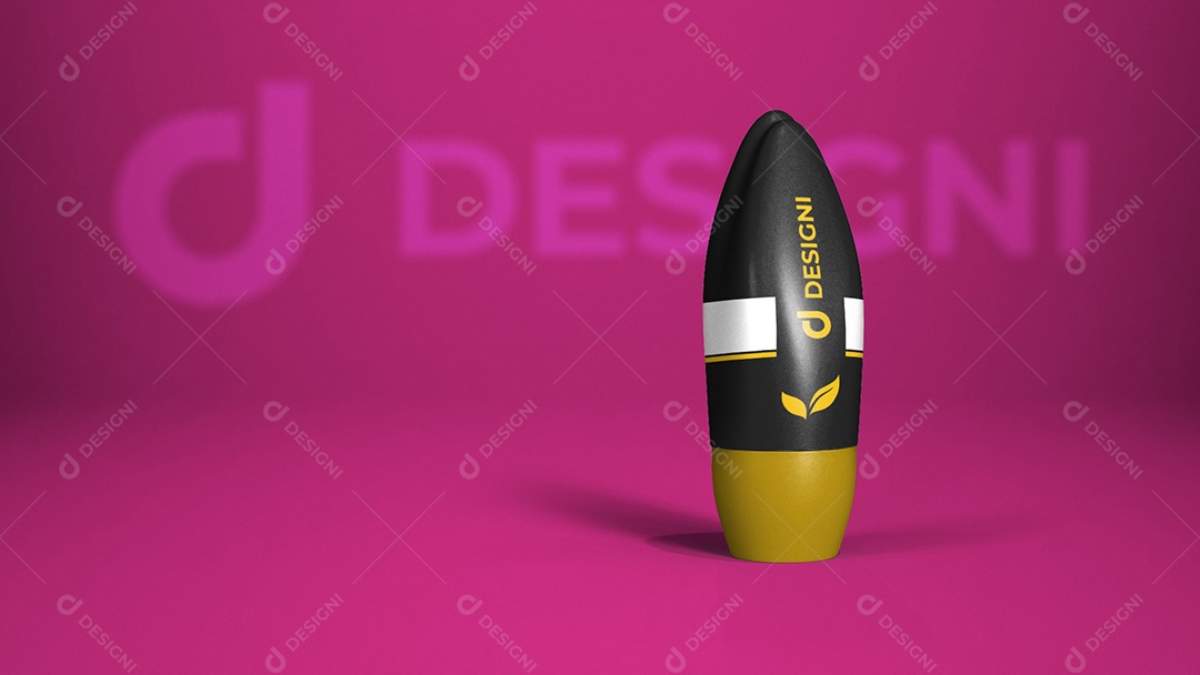 Mockup De Desodorente Rollon Preto Designi PSD Editável