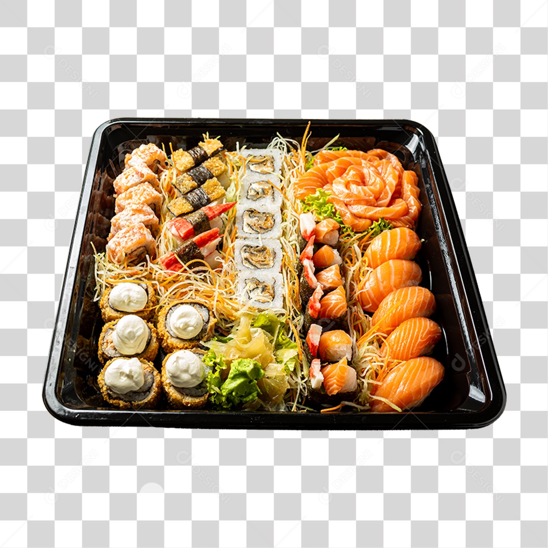 Barca de Sushi PNG Transparente