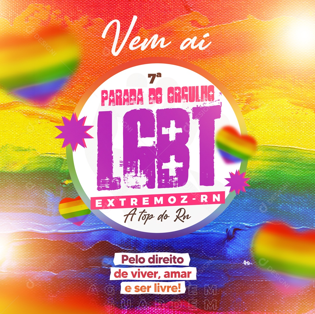 Parada Lgbt Extremoz Social Media PSD Editável