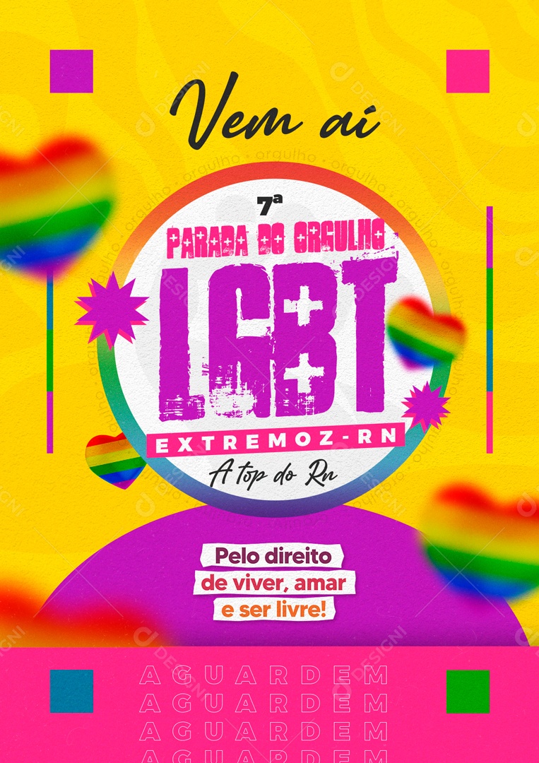 Parada Lgbt Extremoz Social Media PSD Editável