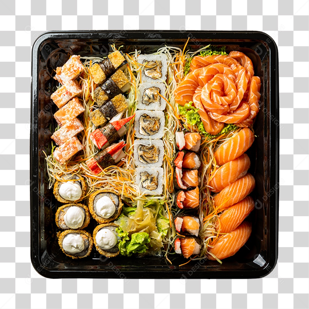 Barca de Sushi PNG Transparente