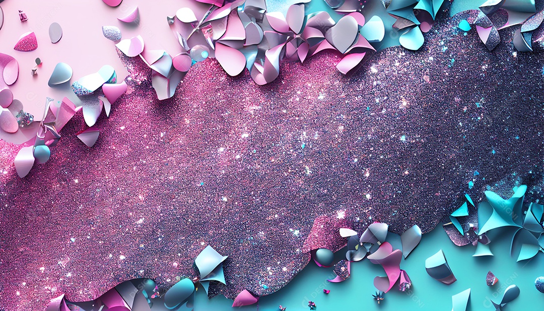 Background de glitter rosa brilhante