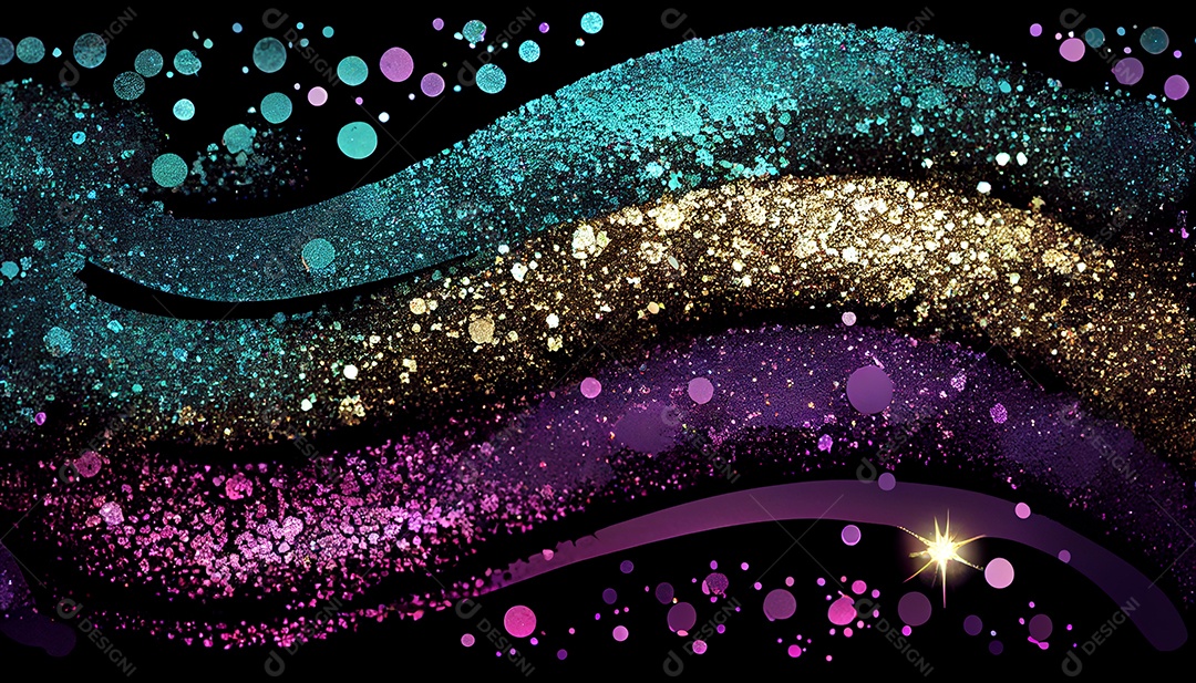 Background de glitter colorido brilhante