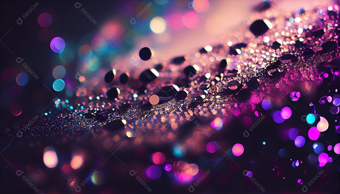 Background de glitter rosa e dourado