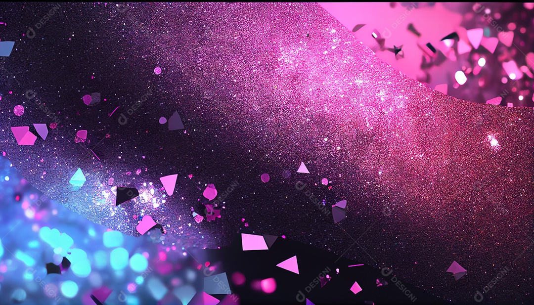 Background de glitter dourado e rosa