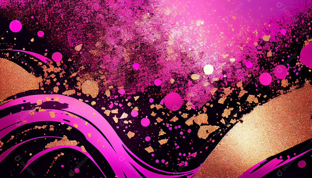 Background de glitter colorido
