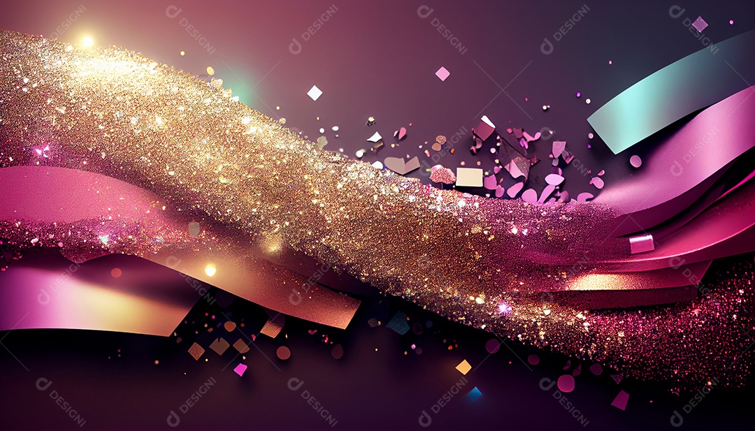 Background de glitter colorido