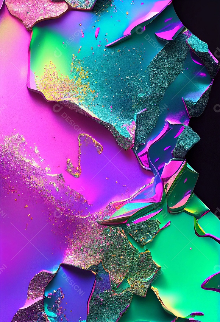 Background de glitter holográfico