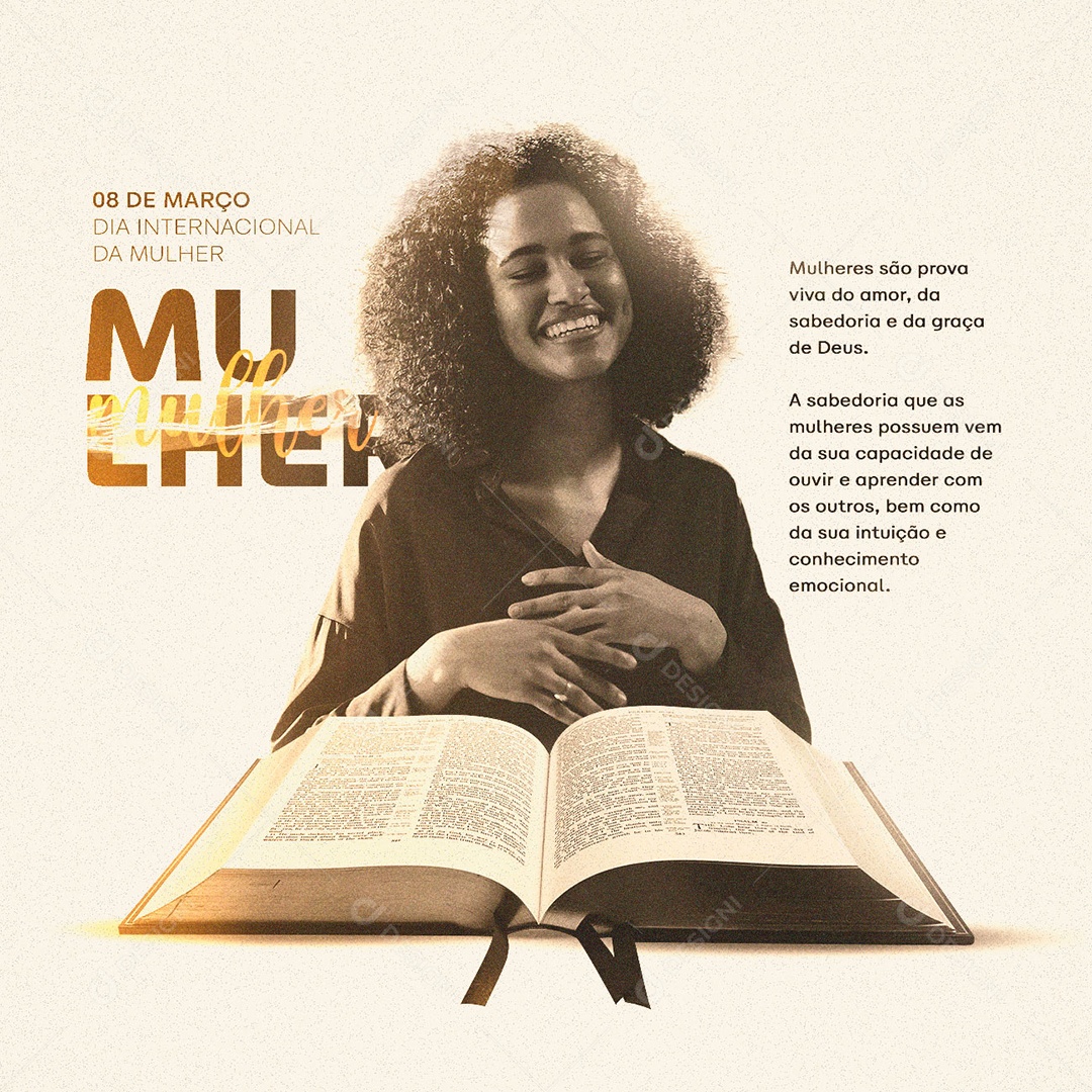Mulheres São Prova Viva Do Amor Dia Internacional Da Mulher Social Media PSD Editável