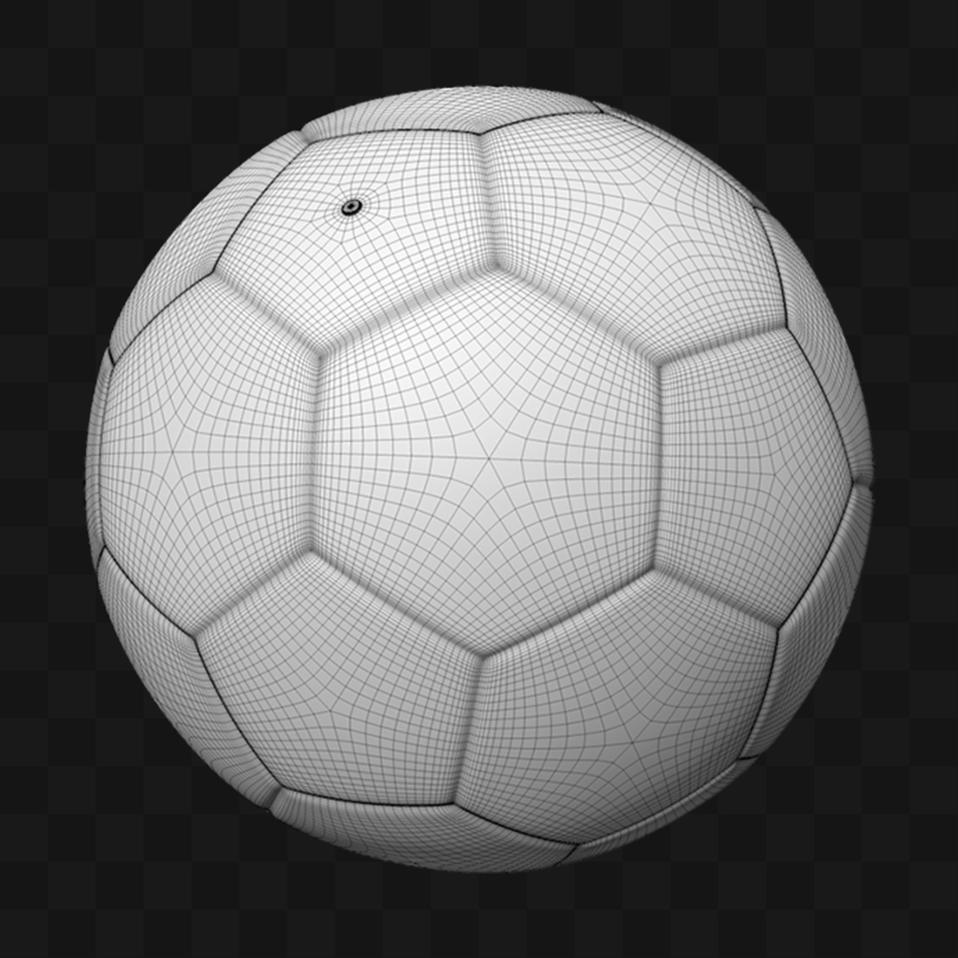 Bola de Futebol  - Modelo 3D