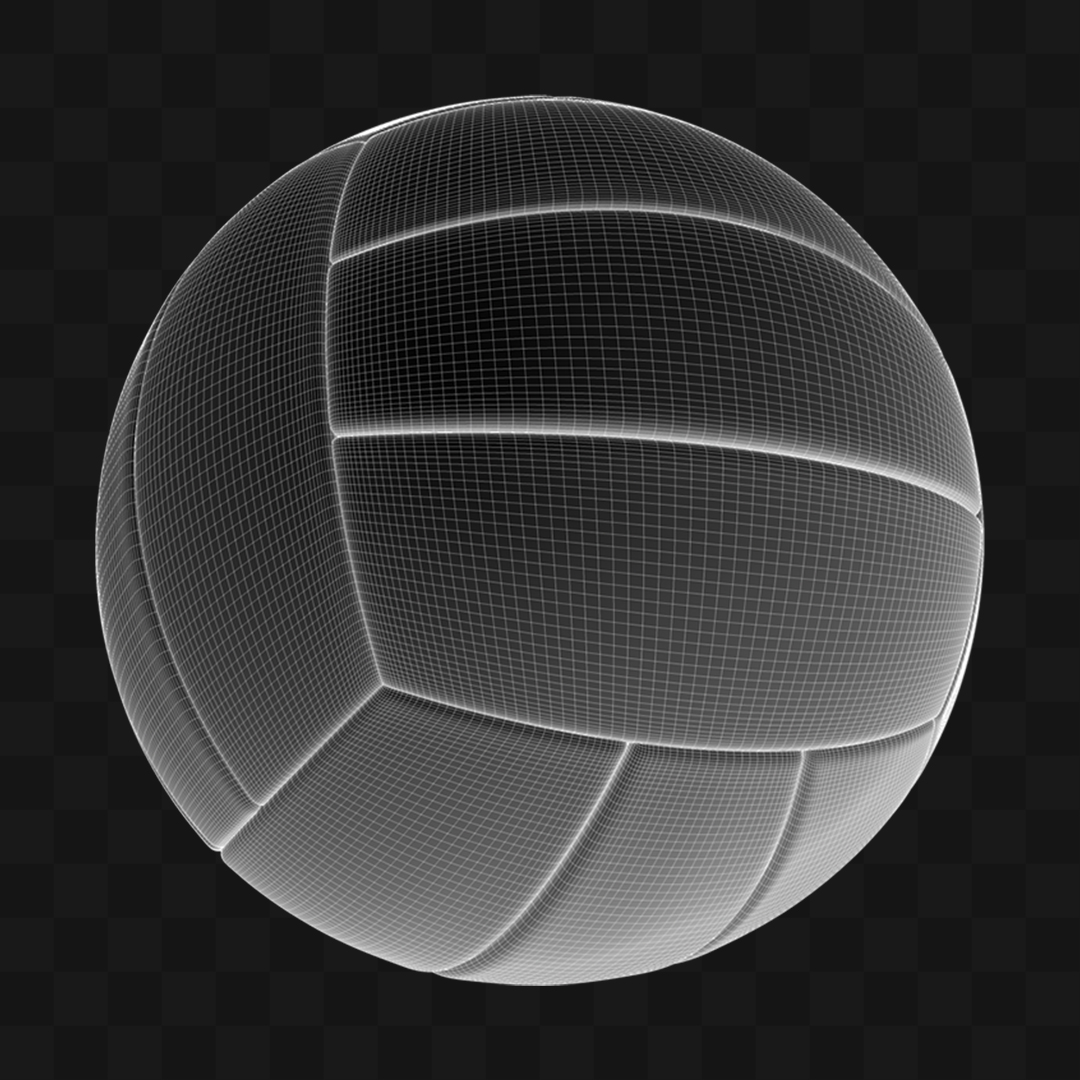 Bola de Vôlei  - Modelo 3D