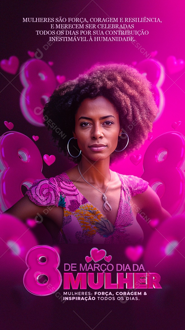 Story Dia da Mulher 08 de Março Social Media PSD Editável