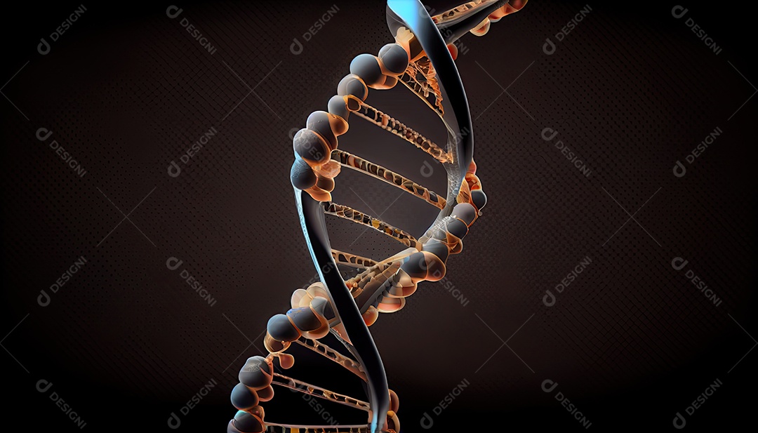 Fundo de hélice de DNA realista