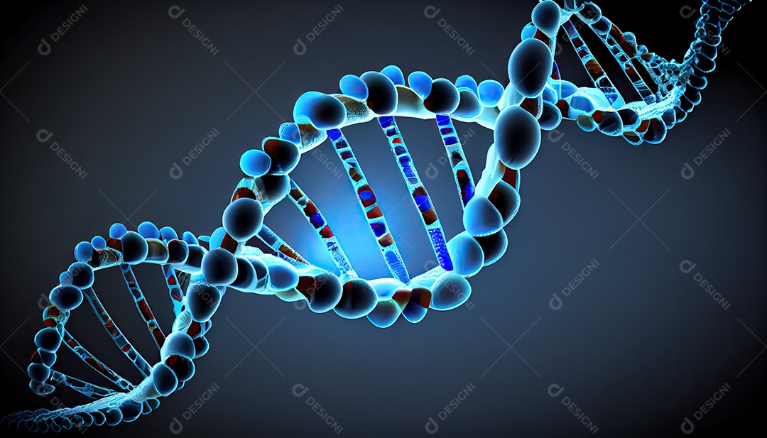 Fundo de hélice de DNA realista