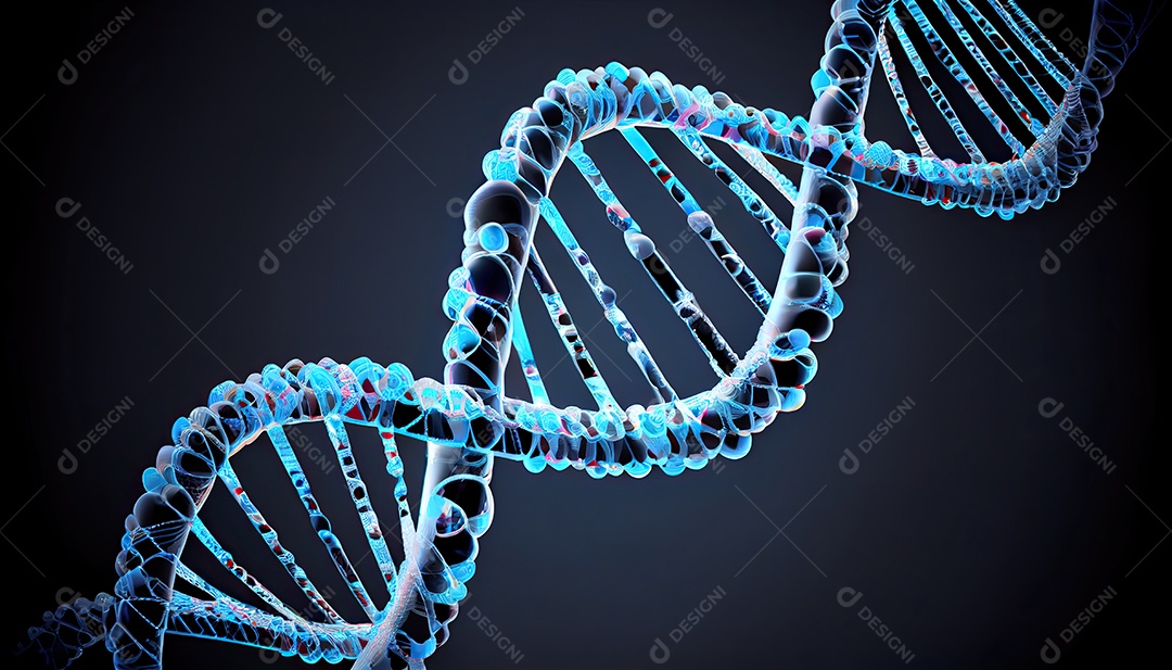 Fundo de hélice de DNA realista