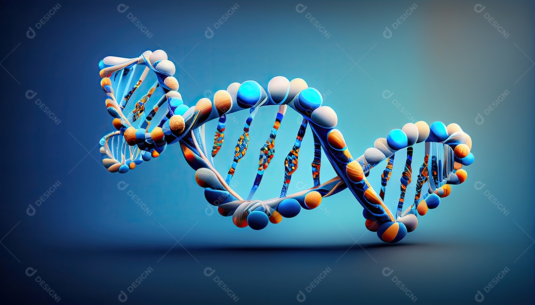 Fundo de hélice de DNA realista