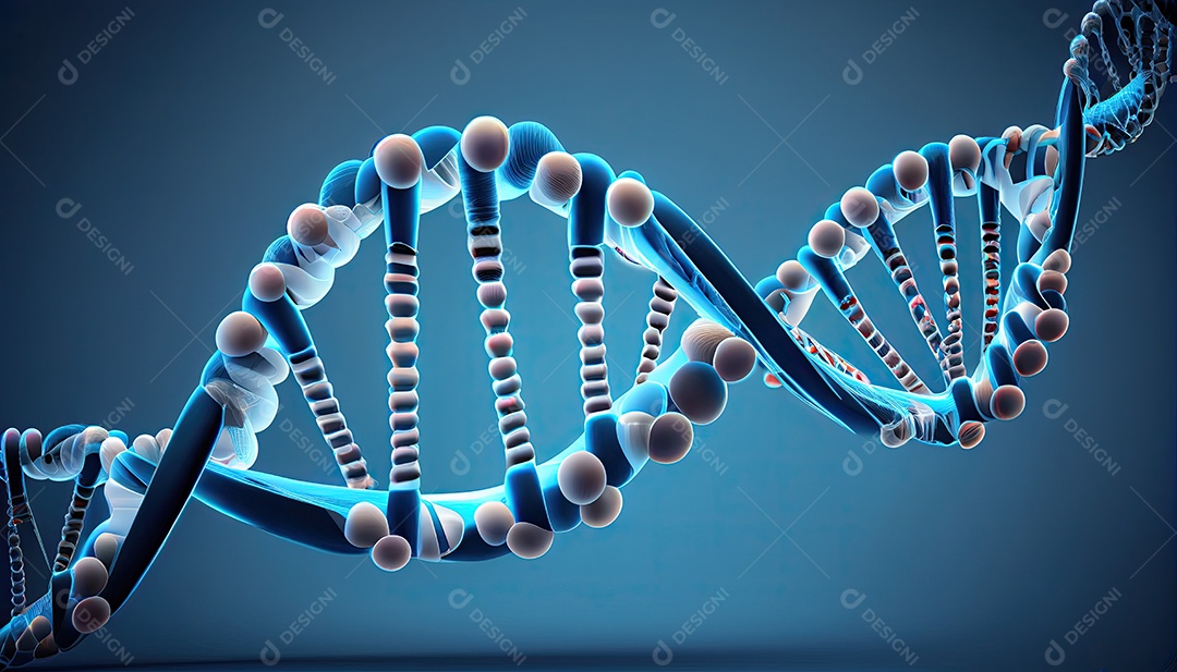 Fundo de hélice de DNA realista