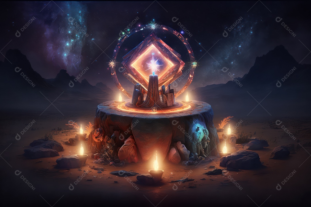 Símbolos do zodíaco e pano de fundo do templo sagrado, astrologia, alquimia, magia, feitiçaria e estrutura enigmática de cristais