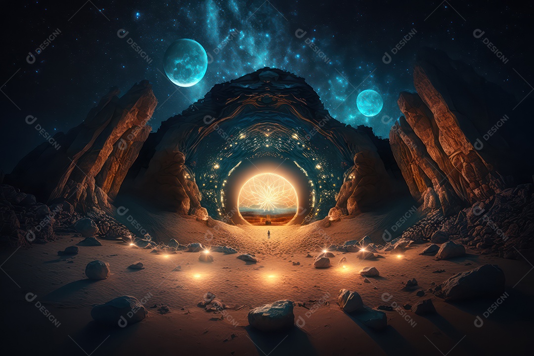 Símbolos do zodíaco e pano de fundo do templo sagrado, astrologia, alquimia, magia, feitiçaria e estrutura enigmática de cristais