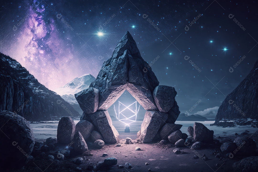 Símbolos do zodíaco e pano de fundo do templo sagrado, astrologia, alquimia, magia, feitiçaria e estrutura enigmática de cristais