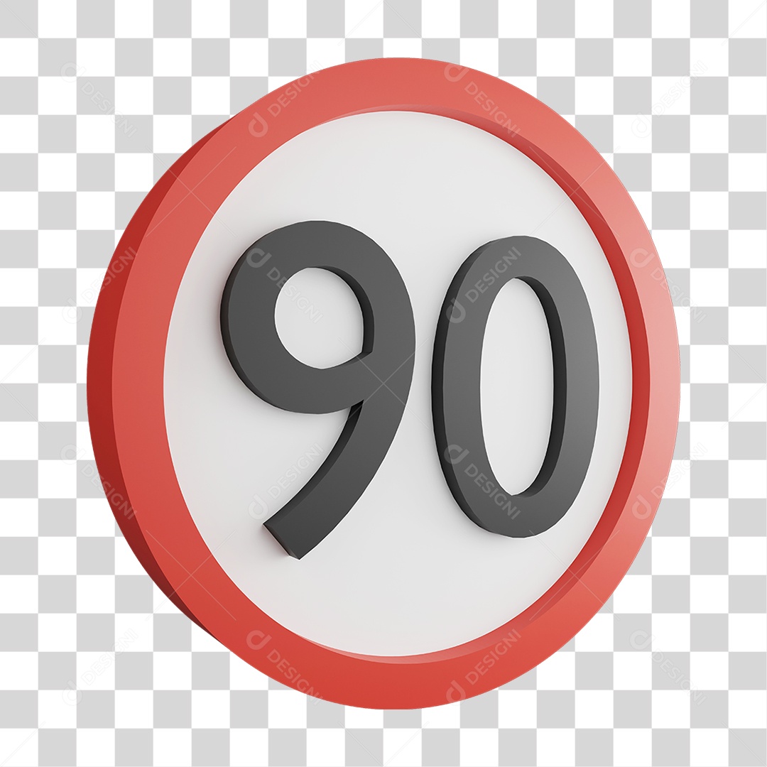 Placa de Aviso PNG Transparente