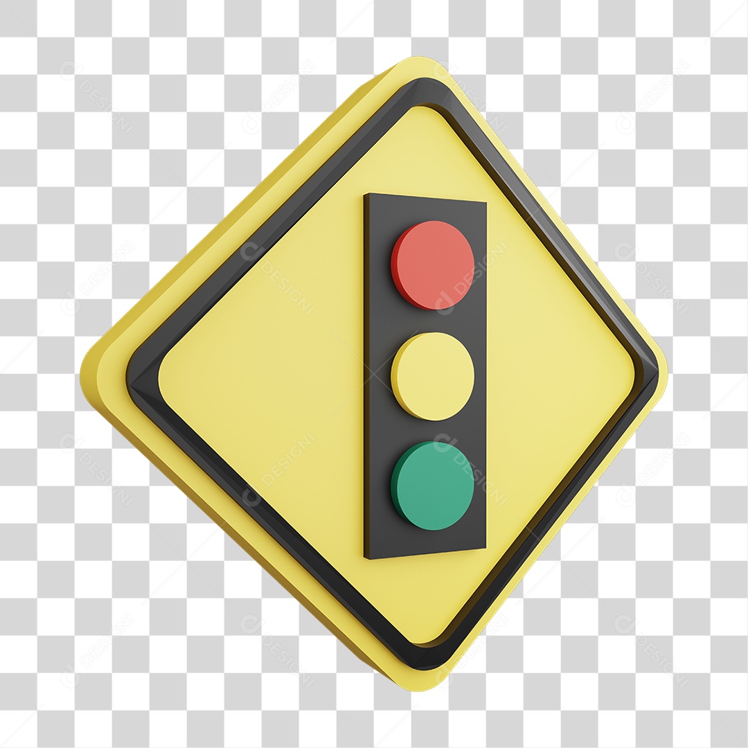 Placa de Aviso PNG Transparente