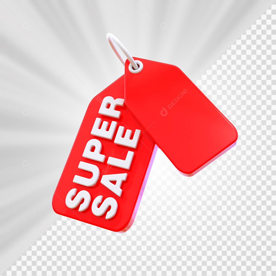 Etiqueta De Super Venda Elemento 3D PSD