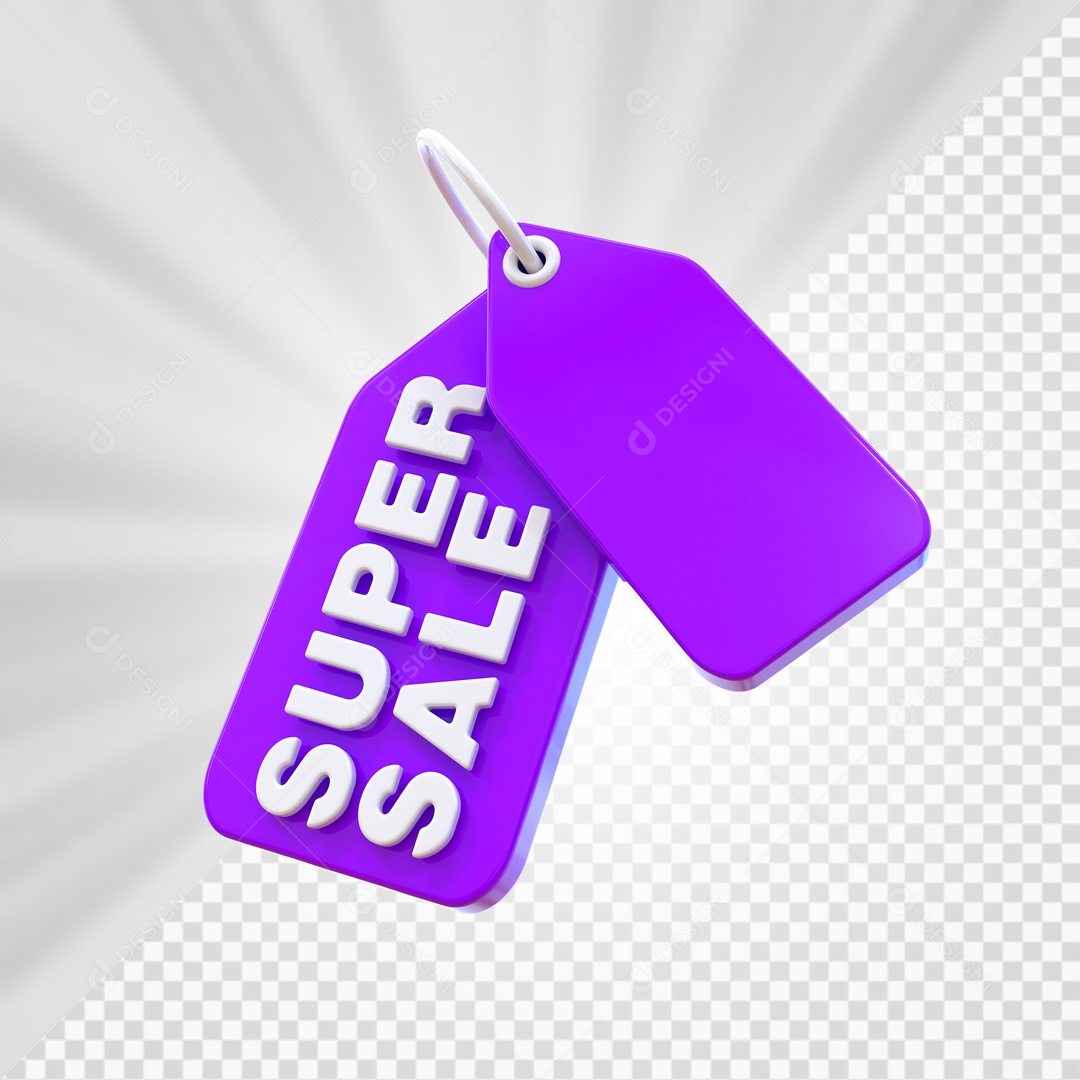 Etiqueta De Super Venda Elemento 3D PSD