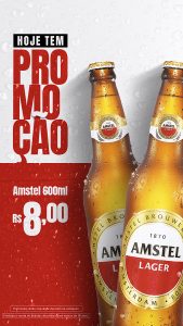 Social Media Amstel Promoção PSD Editável