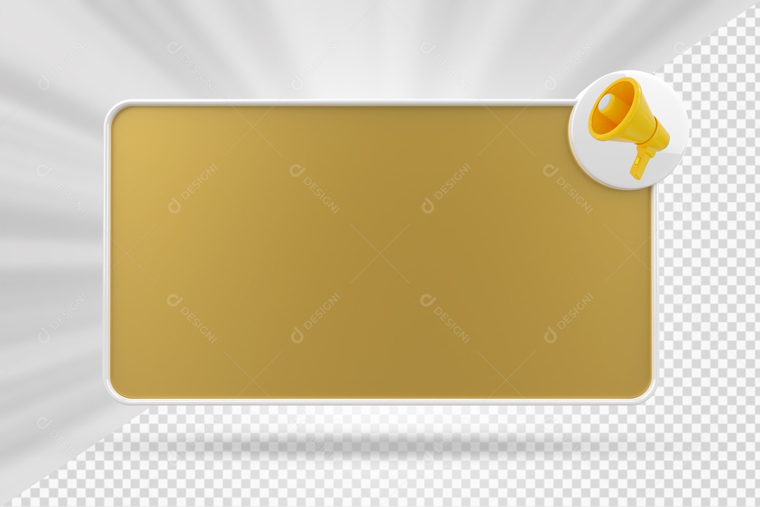 3D PSD Message and Notification Box Element