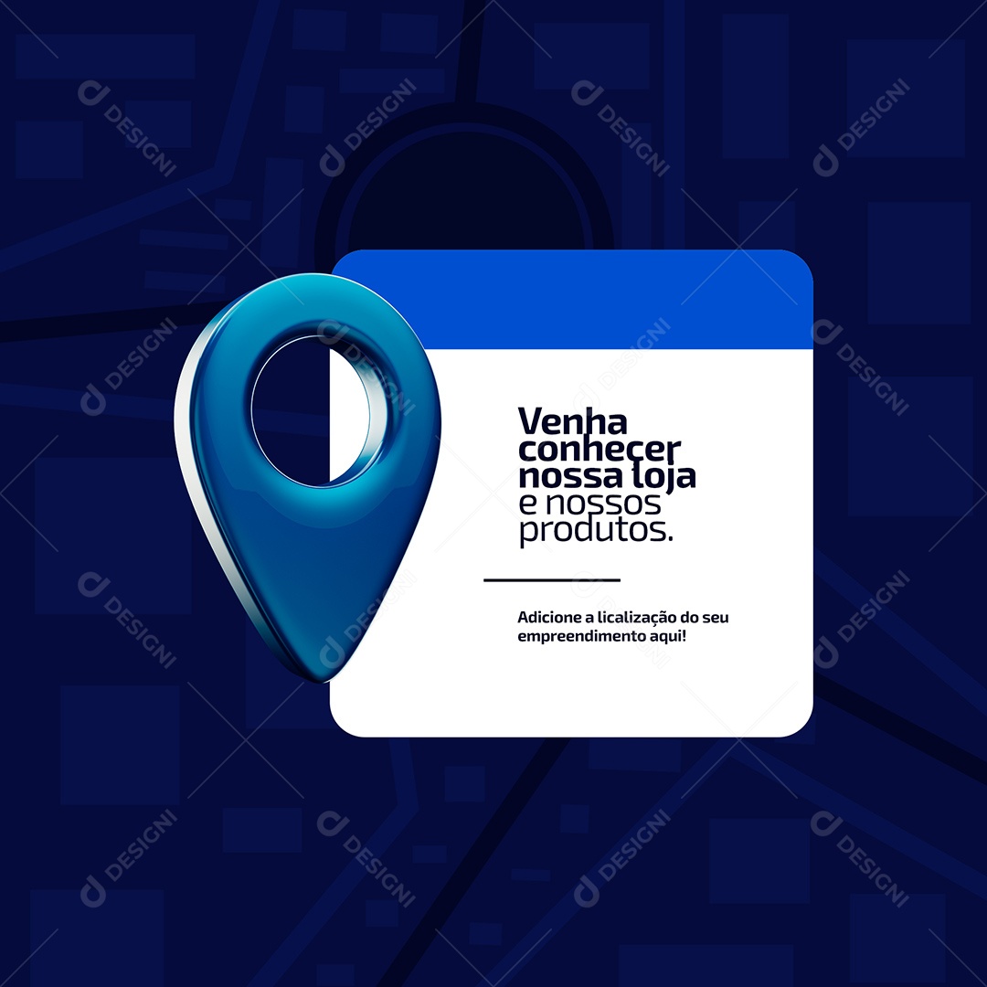 Localização Loja de Informática Social Media PSD Editável