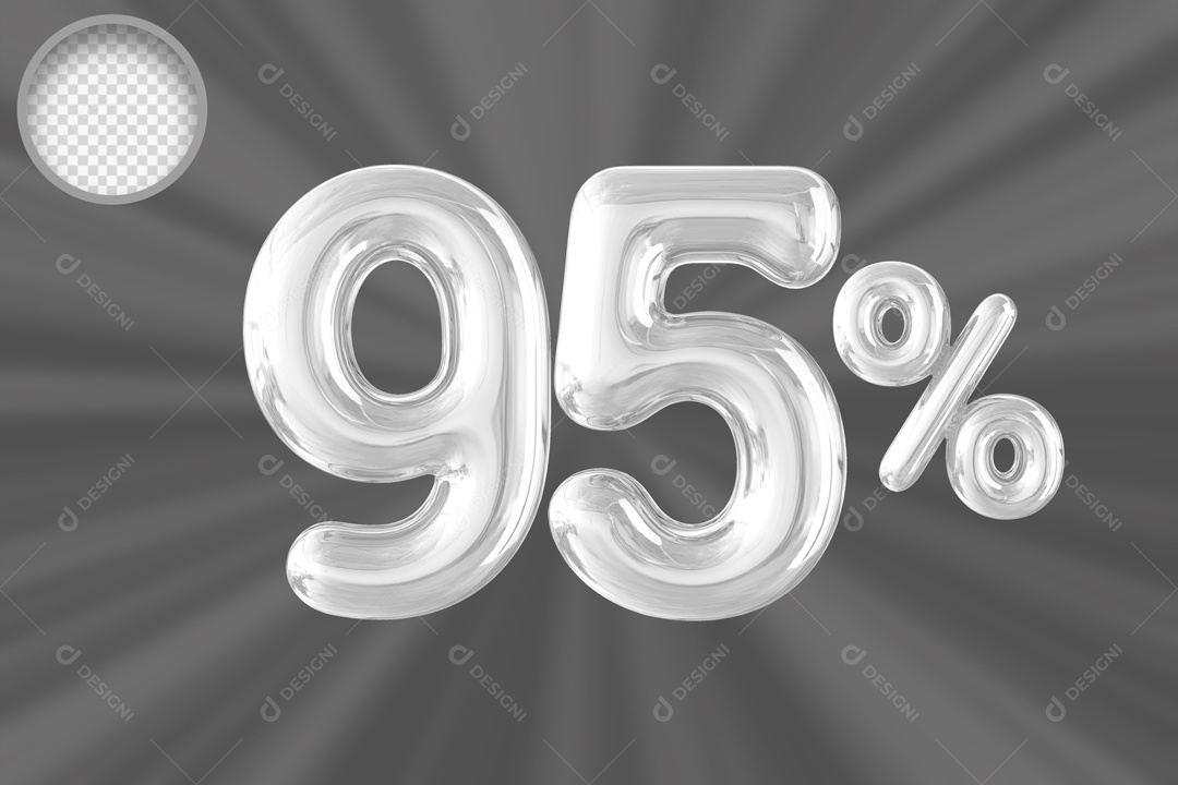 Balão de 95% Elemento 3D PSD
