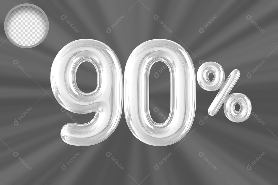 Balão de 90% Elemento 3D PSD