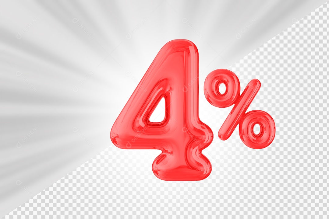 Balão de 4% Elemento 3D PSD