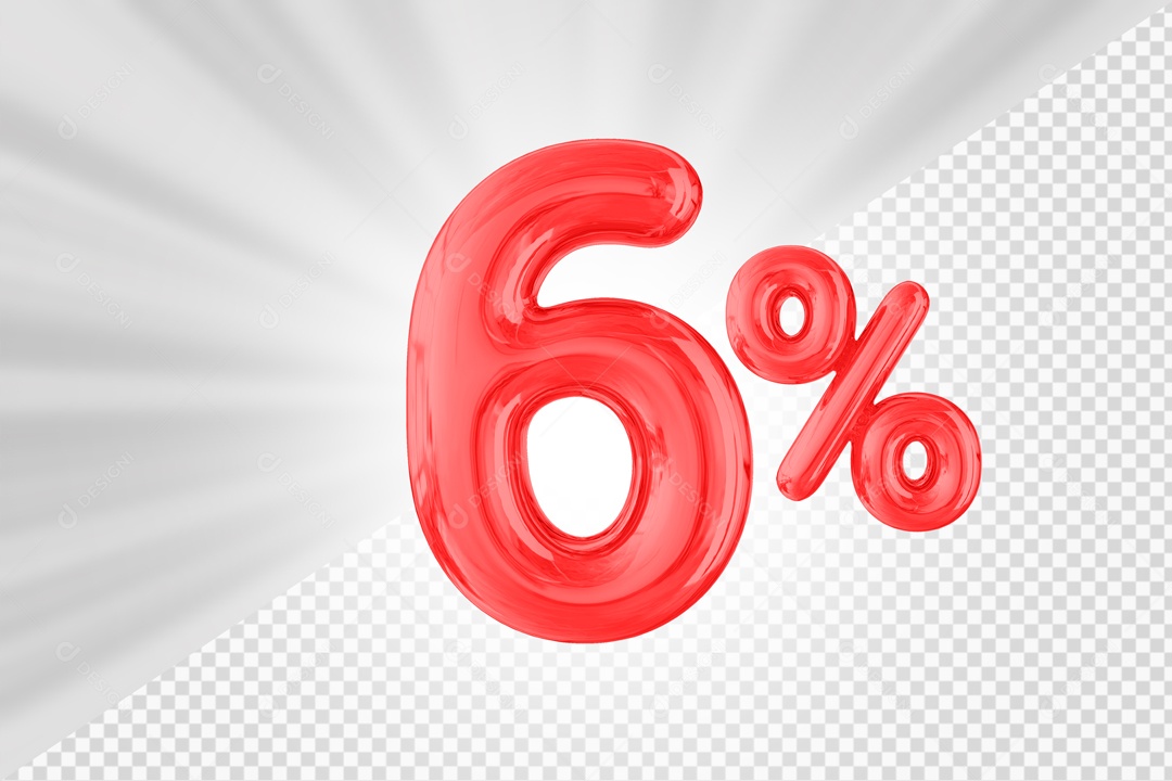 Balão de 6% Elemento 3D PSD