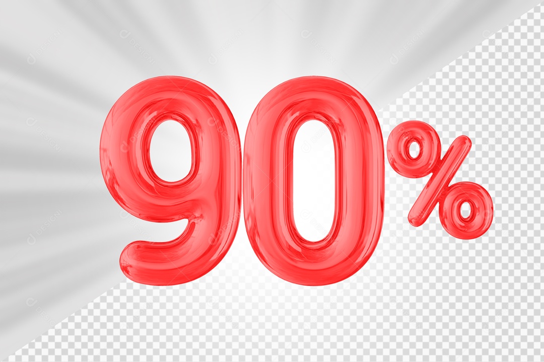Balão de 90% Elemento 3D PSD