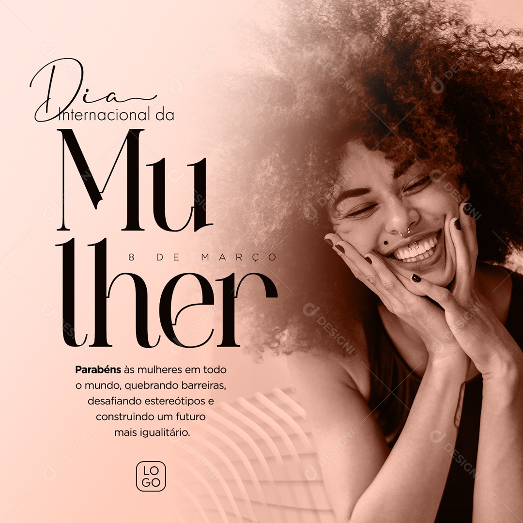 Dia Internacional da Mulher 8 de Março Social Media PSD Editável