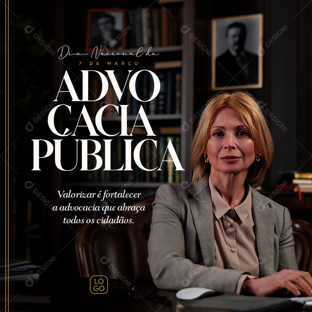 Dia Nacional da Advocacia Pública Social Media PSD Editável