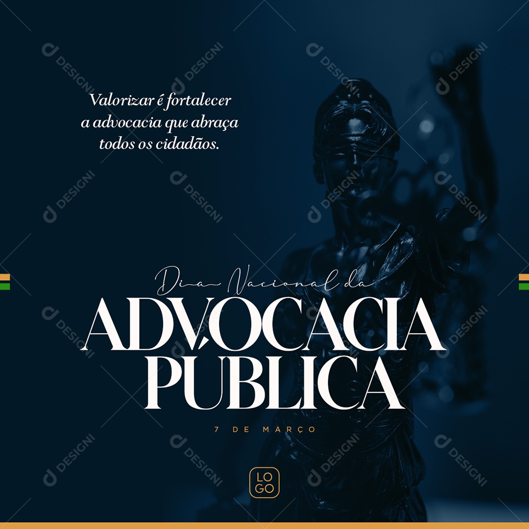 Dia Nacional da Advocacia Pública Social Media PSD Editável