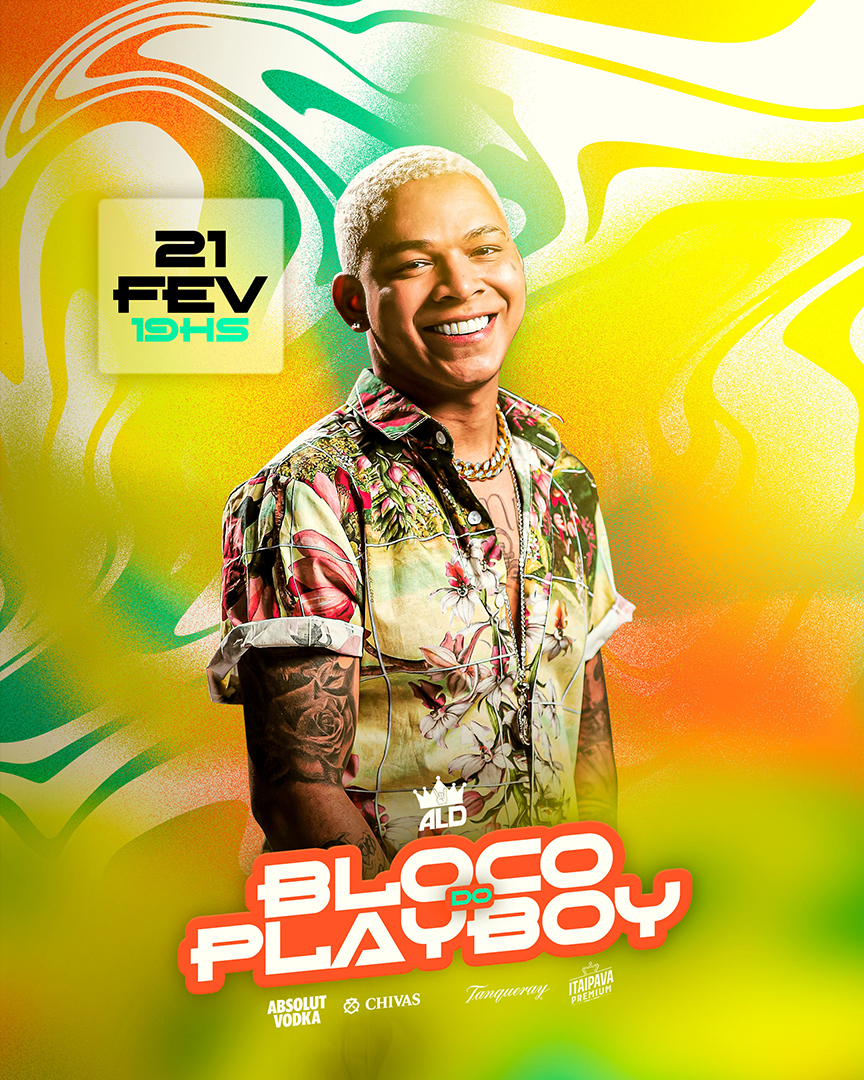 Flyer Carnaval Aldair Playboy Feed Social Media PSD Editável