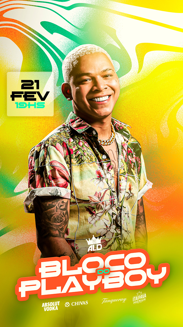 Flyer Carnaval Aldair Playboy Story Social Media PSD Editável