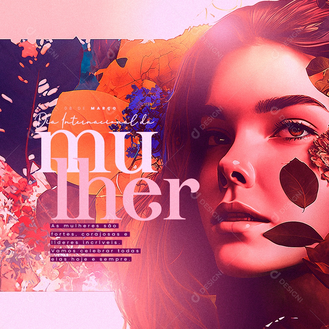 Dia Internacional Da Mulher 8 De Março Social Media PSD Editável