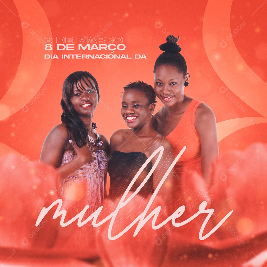 Dia Internacional Da Mulher 8 de Março Social Media PSD Editável